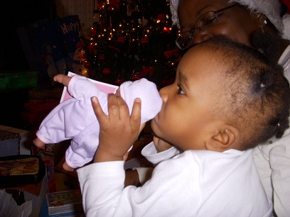 My Niece Kissing the Doll from Me