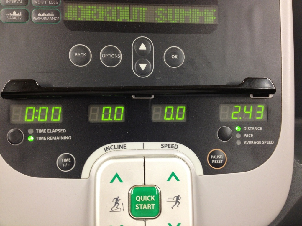 2.43 Miles on the Treadmill